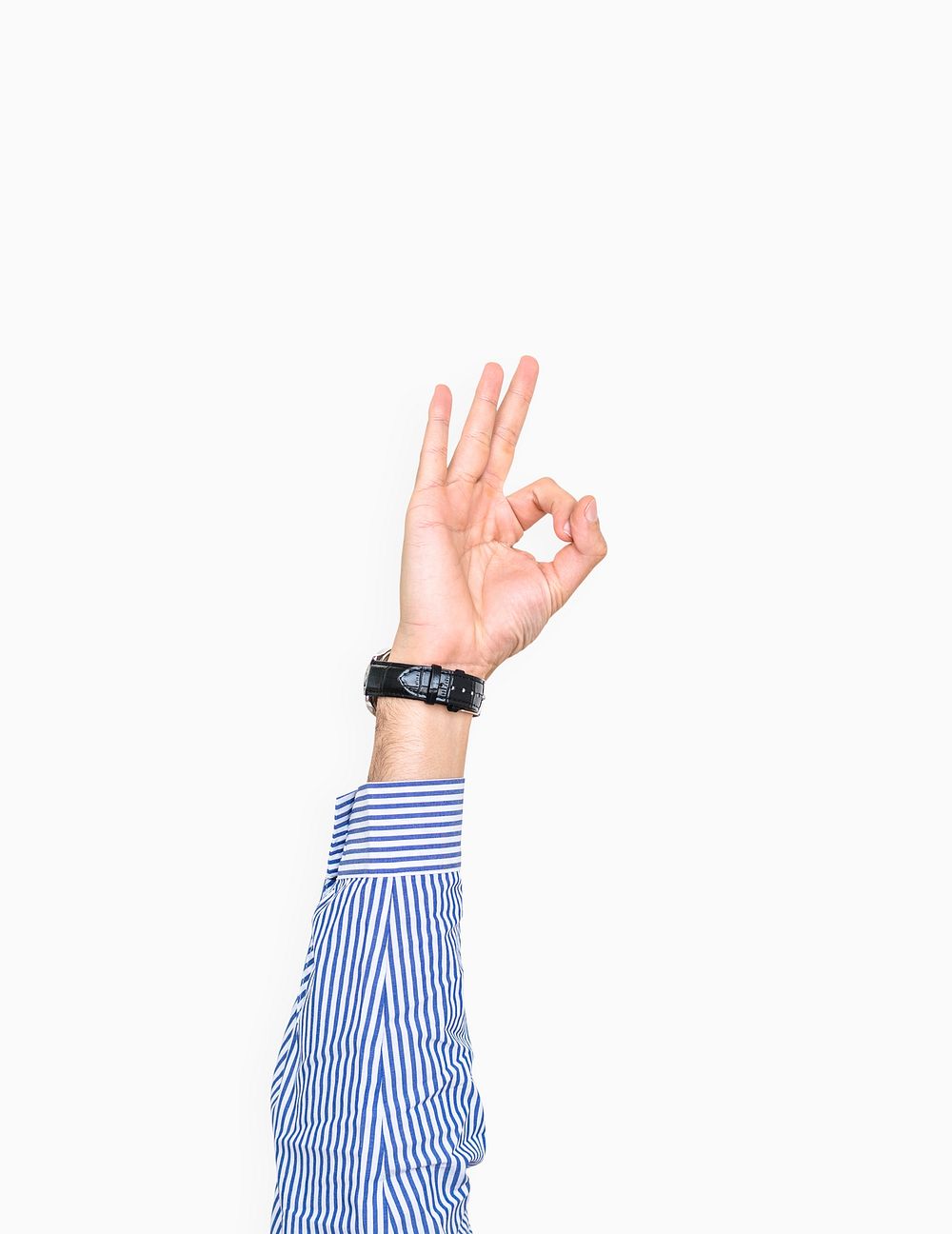 Hand showing A-Ok gesture
