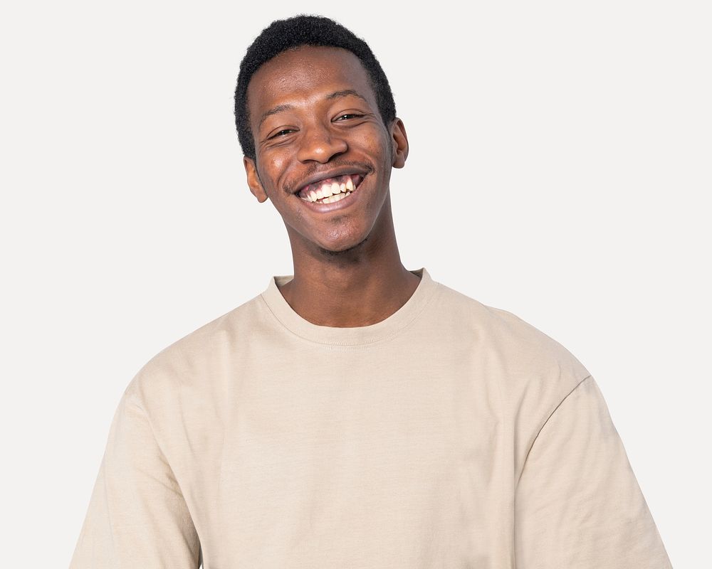 African American man basic beige | Free Photo - rawpixel