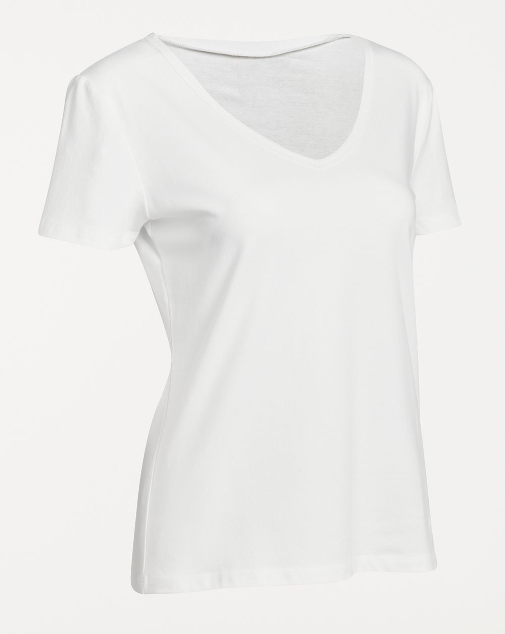 Simple white t-shirt mockup