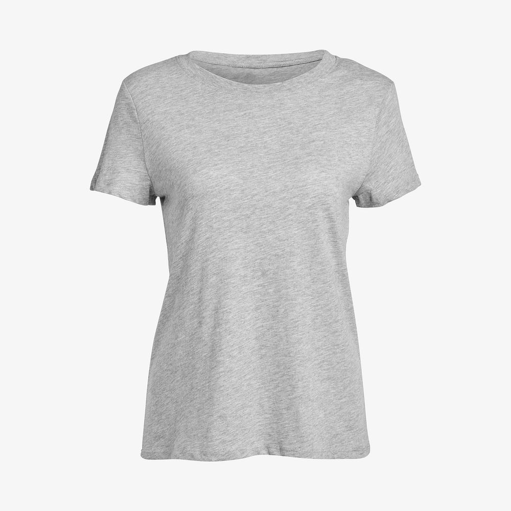 Simple gray t-shirt mockup