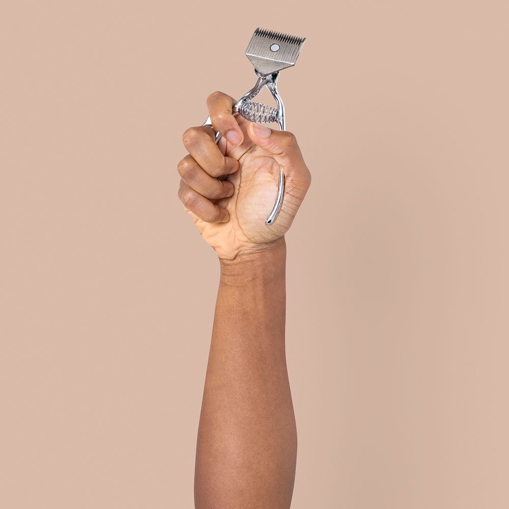 Vintage hair clipper mockup psd men’s barber jobs and career campaign