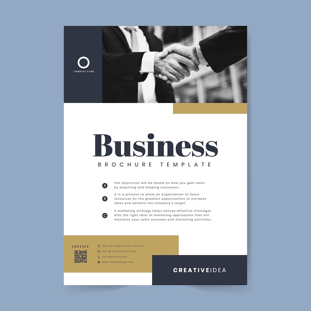 Professional business brochure template design