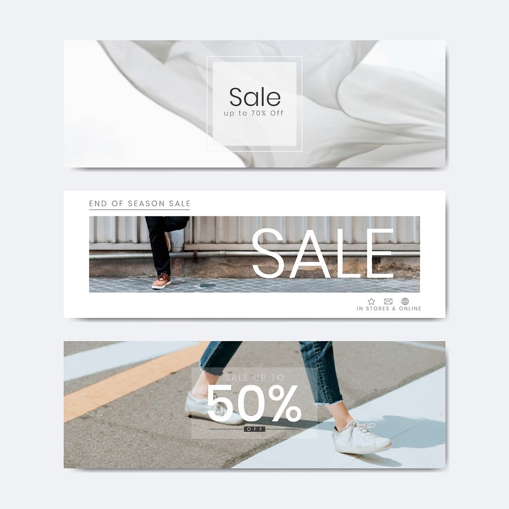 Shop sale offer template vector