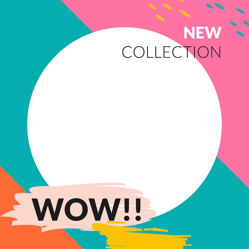 New collection template design vector