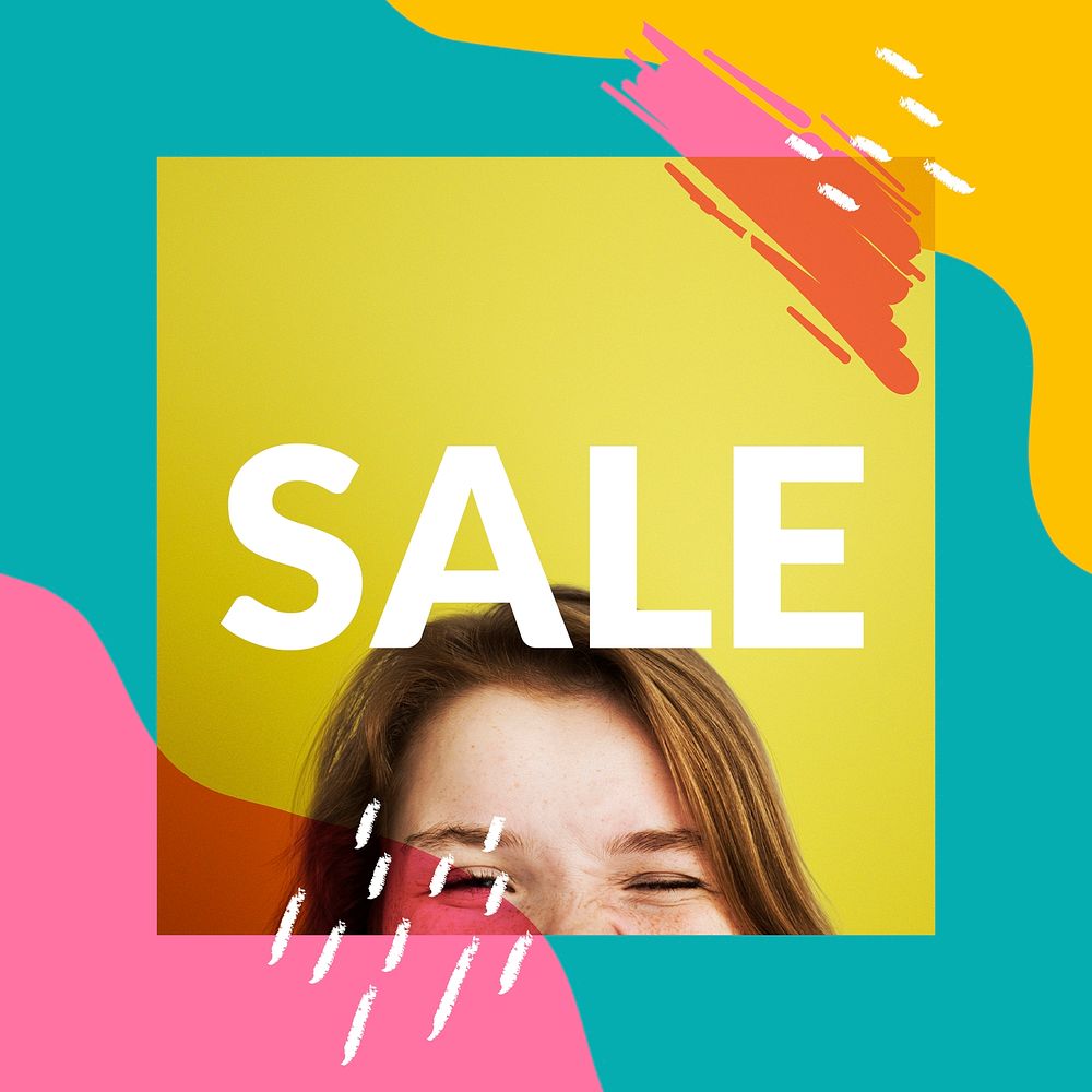 Colorful sale template design vector