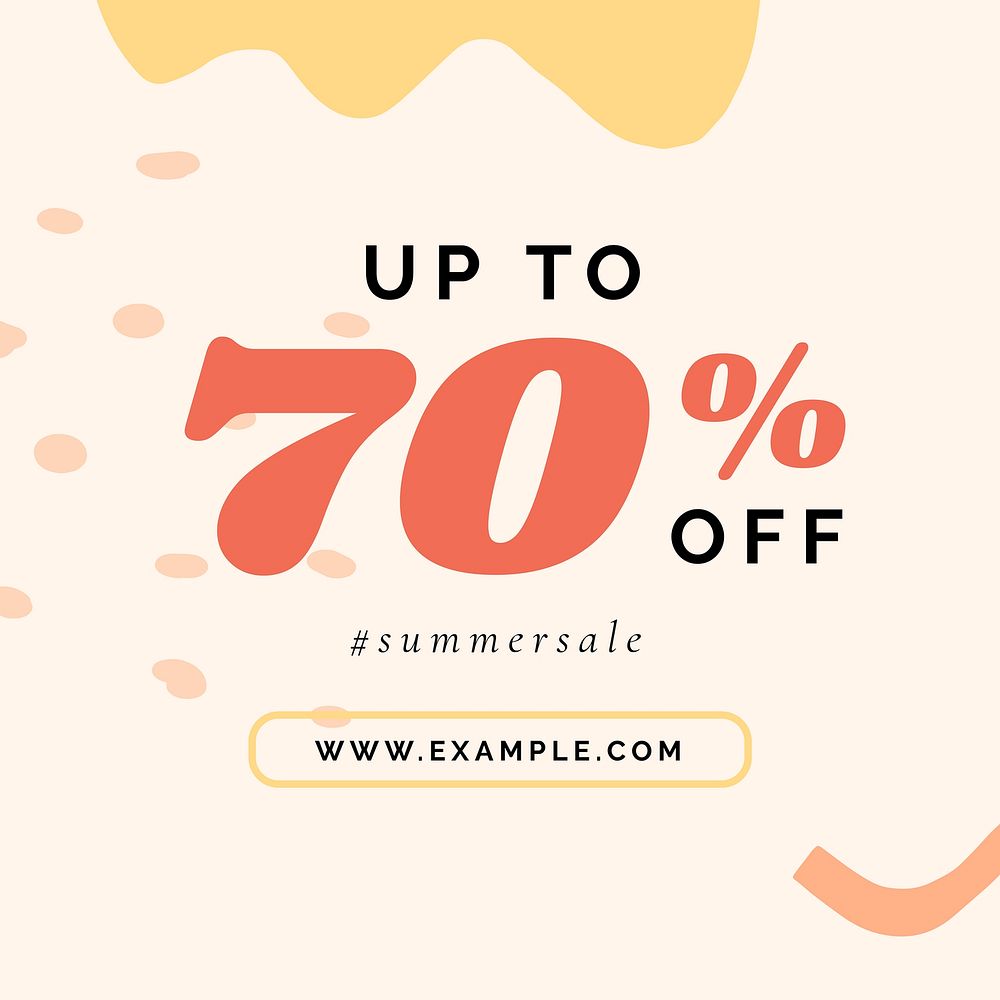 Up to 70% off social template vector 