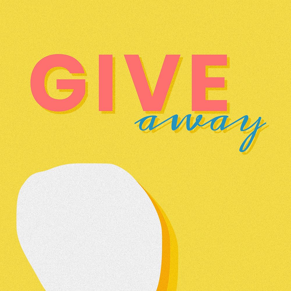 Giveaway sale template vector 