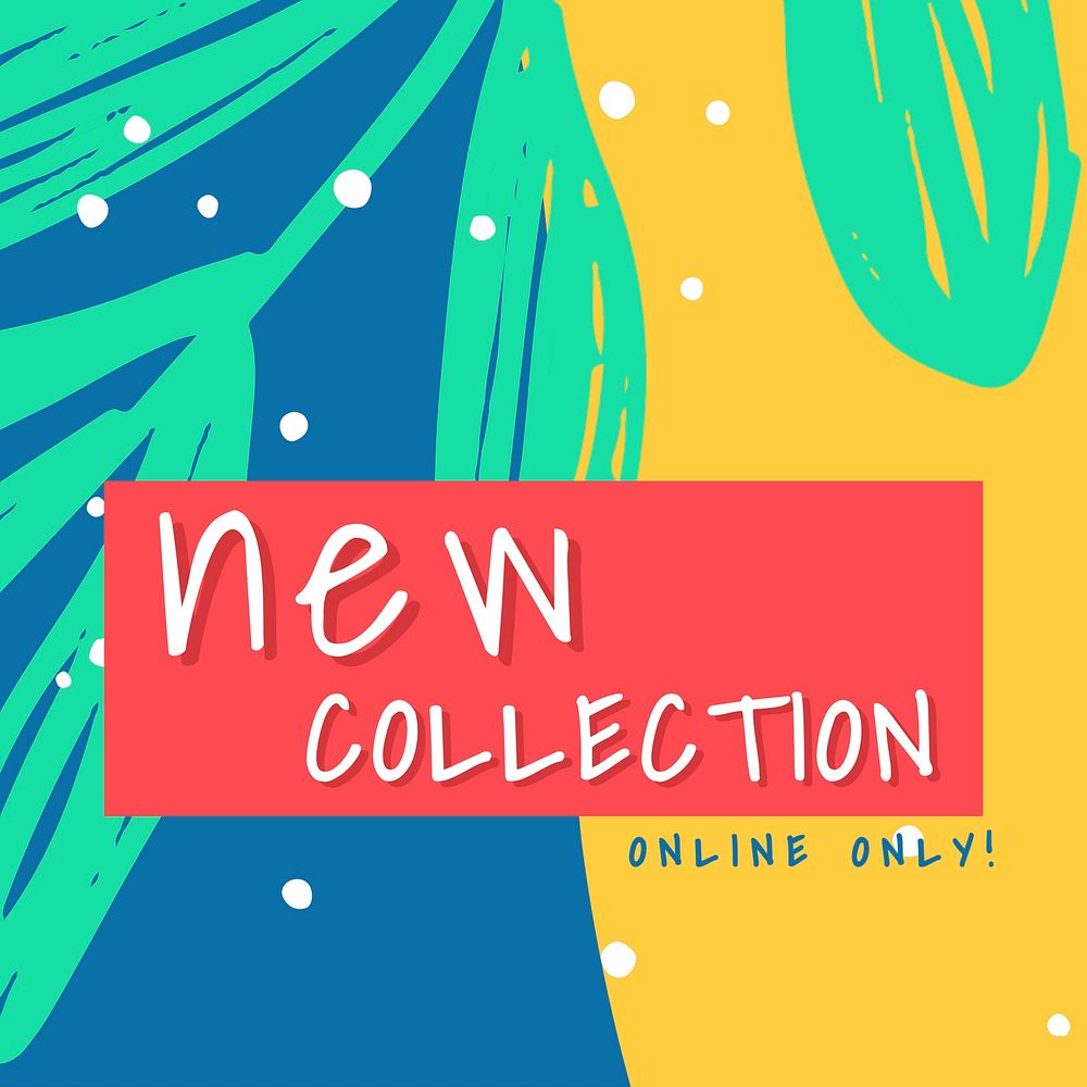 New collection online only summer template vector 