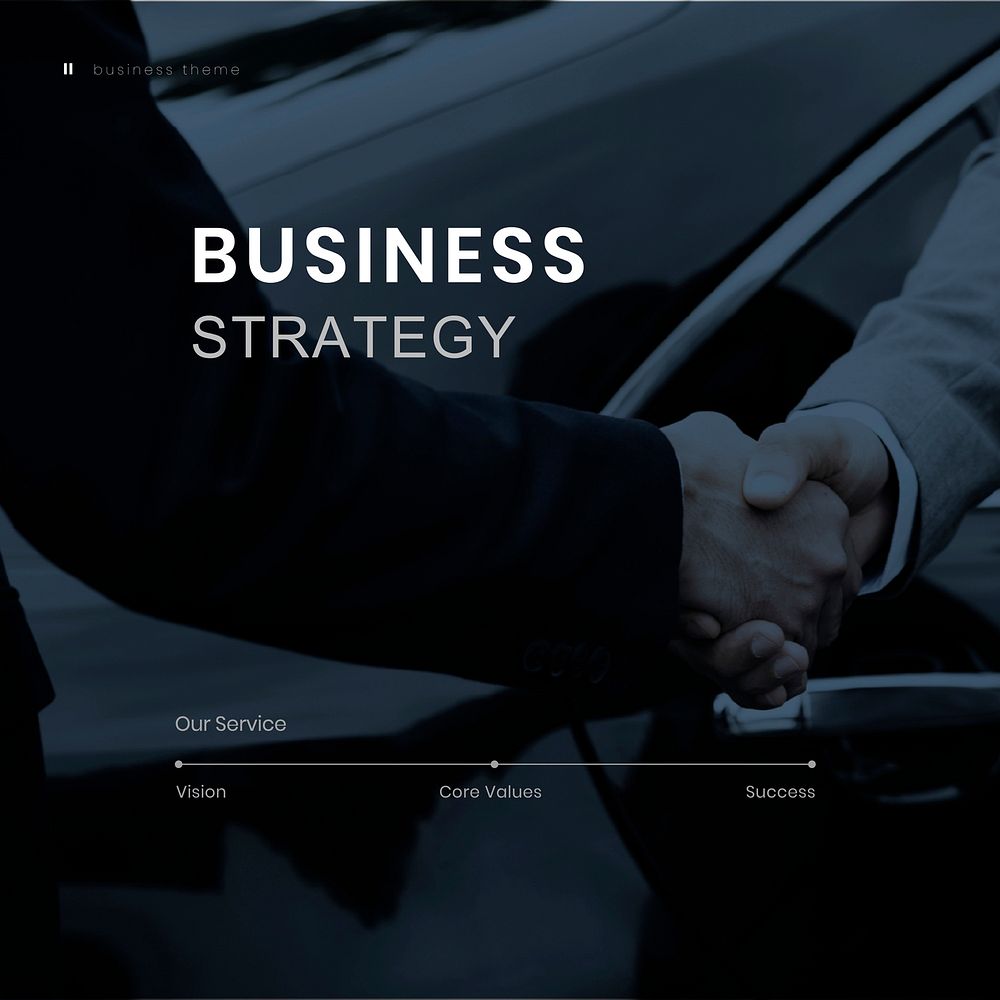 Business strategy vector editable template