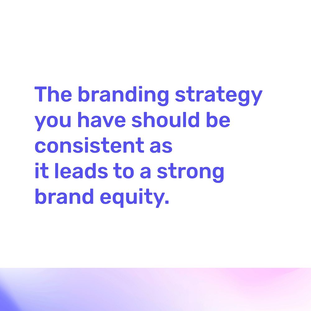 Branding strategy social media vector template