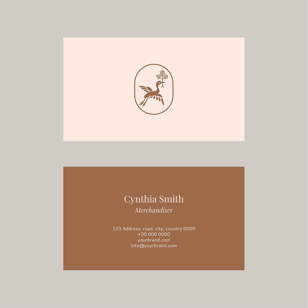 Fashion name card template vector set