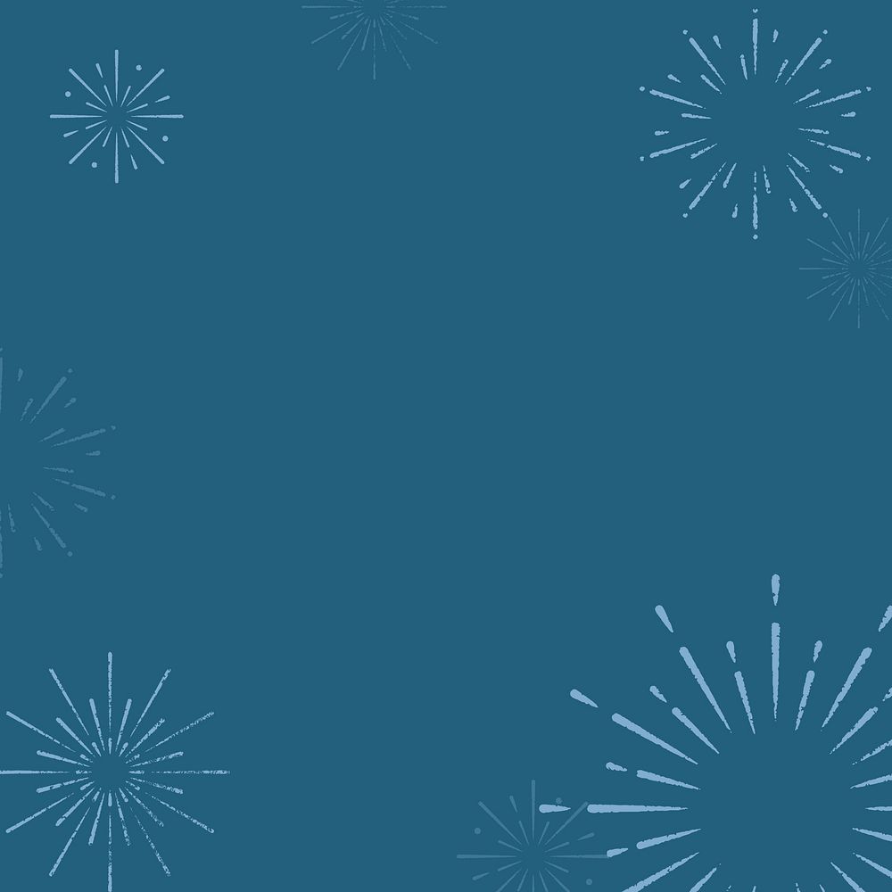Firework burst background psd in blue