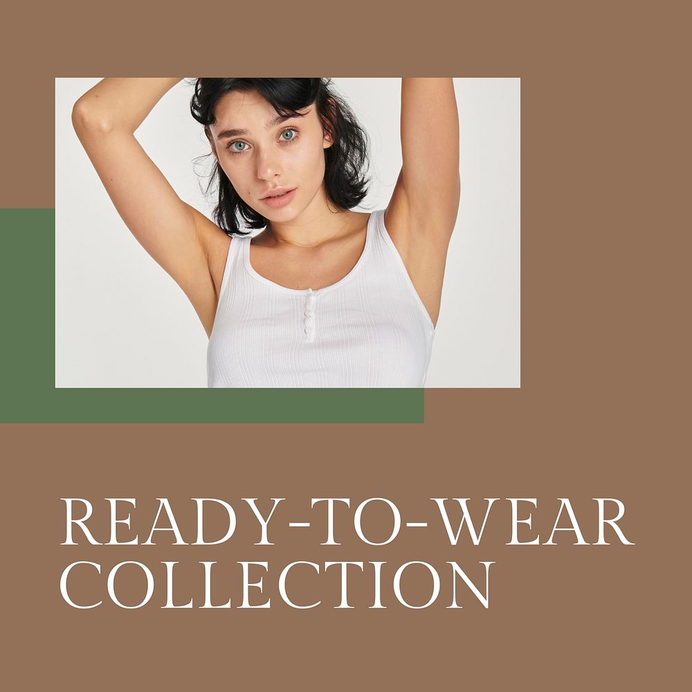 Fashion template vector for ready to wear collection