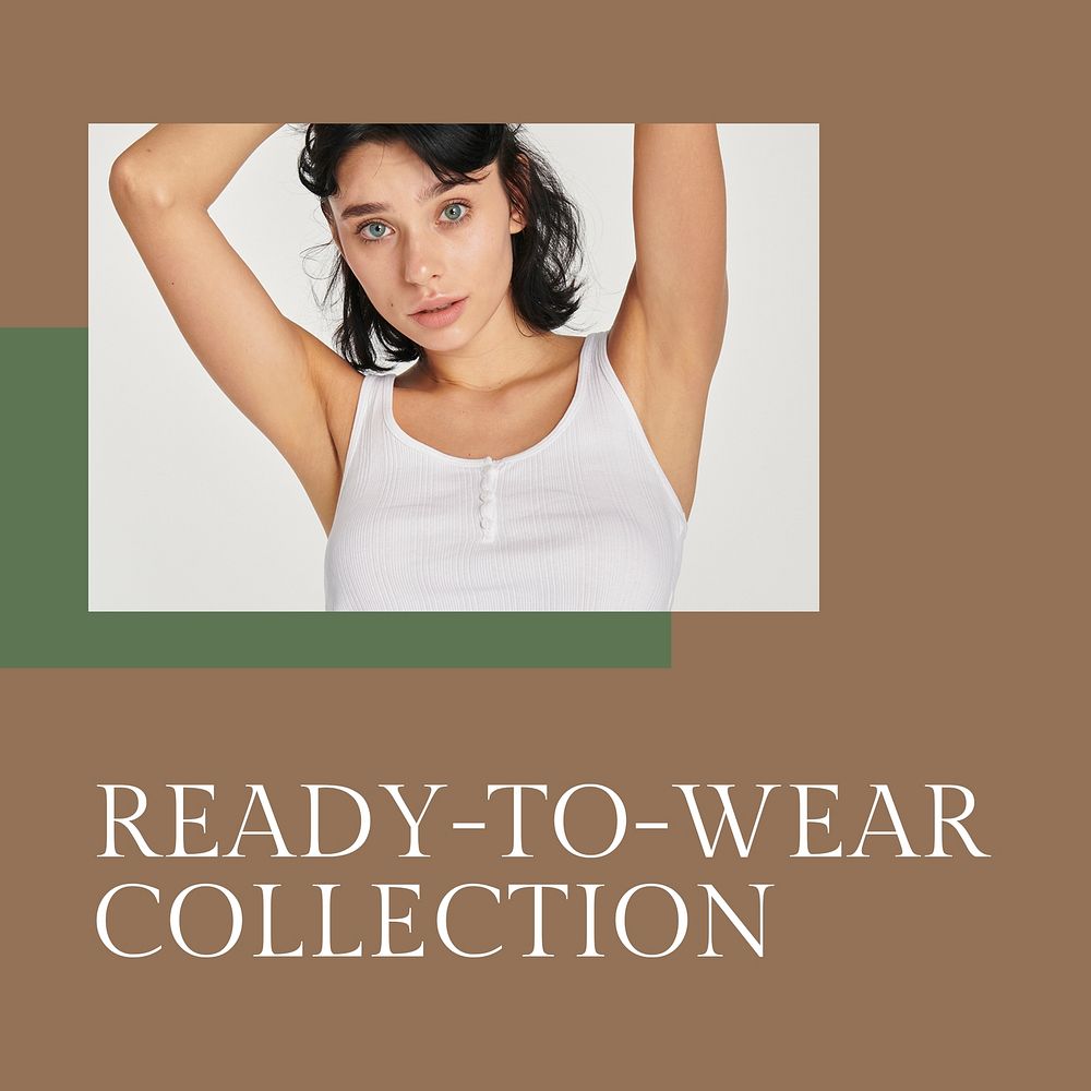 Fashion template psd for ready to wear collection