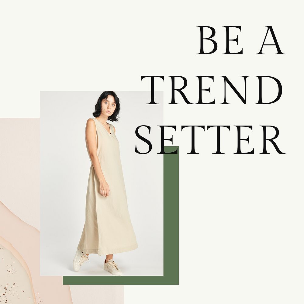 Women&rsquo;s earth tone fashion template psd for social media post