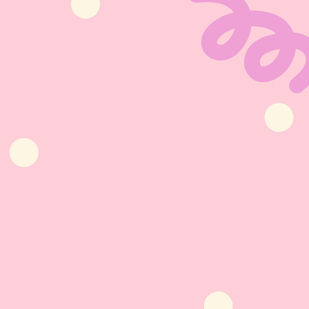 Pink Memphis background, cute design vector