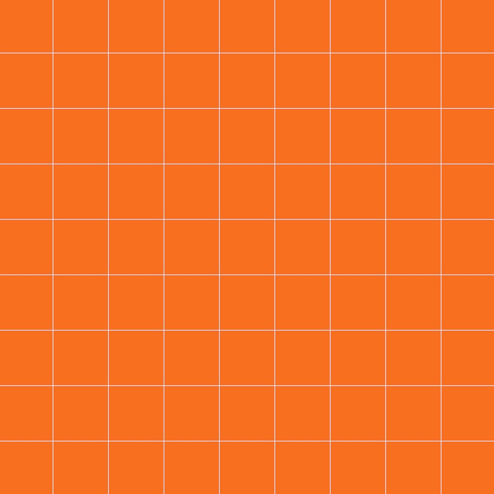 Orange grid background, minimal design