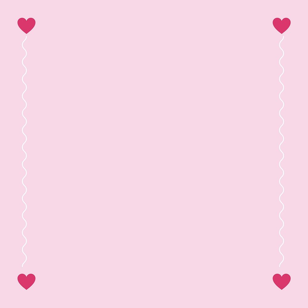 Valentine&rsquo;s day frame background, cute pink design