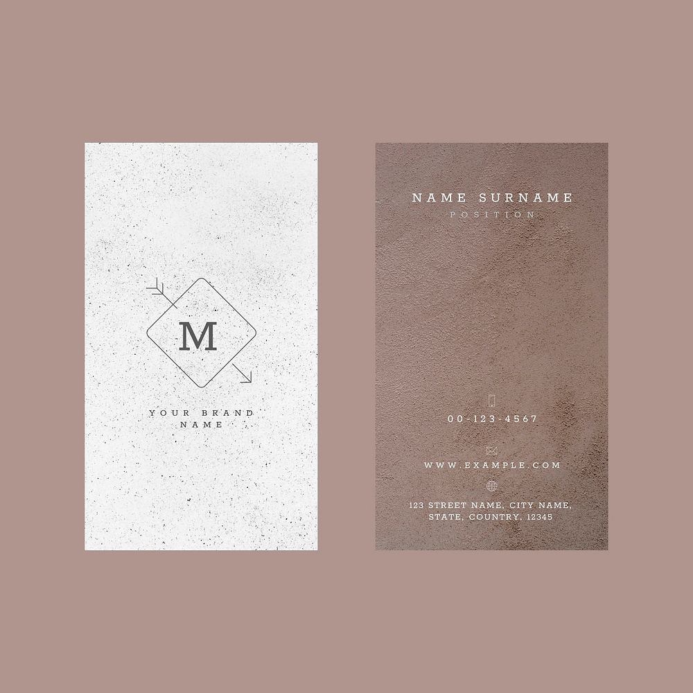 Business card template vector luxury style set