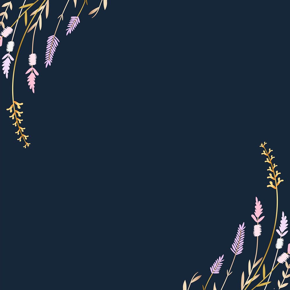 Floral pattern with blank space vector