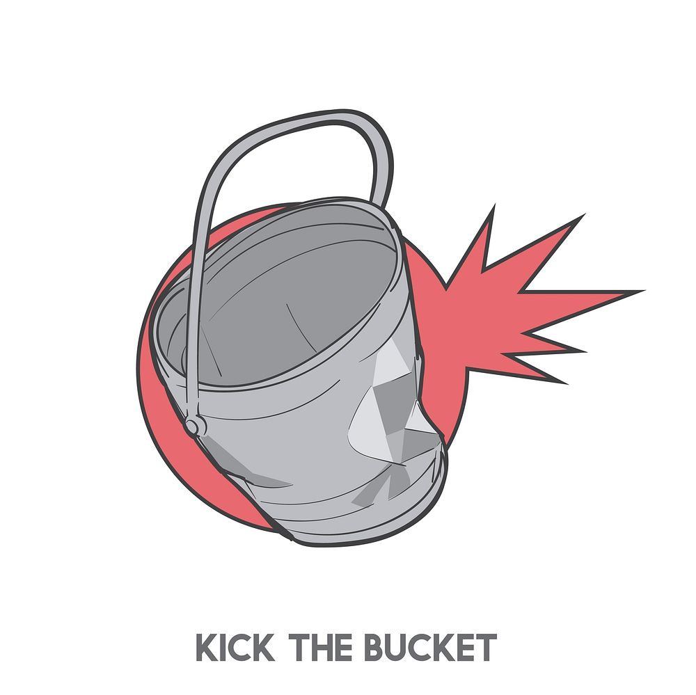 Kick the bucket Premium Vector rawpixel