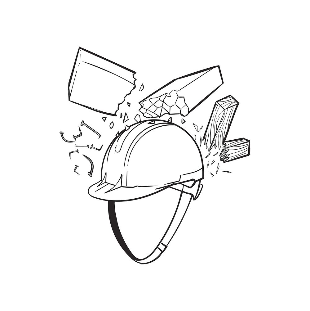 Yellow Fire Safety Helmet Drawing PNG Images | PSD Free Download - Pikbest