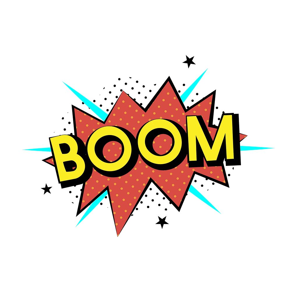 Boom explosion vector
