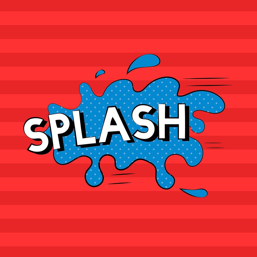 Splash explosion vector