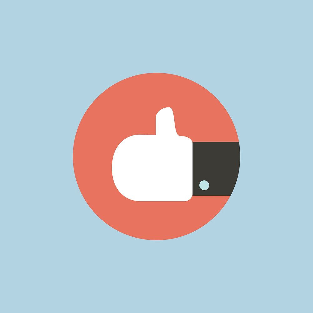 Vector of thumb up