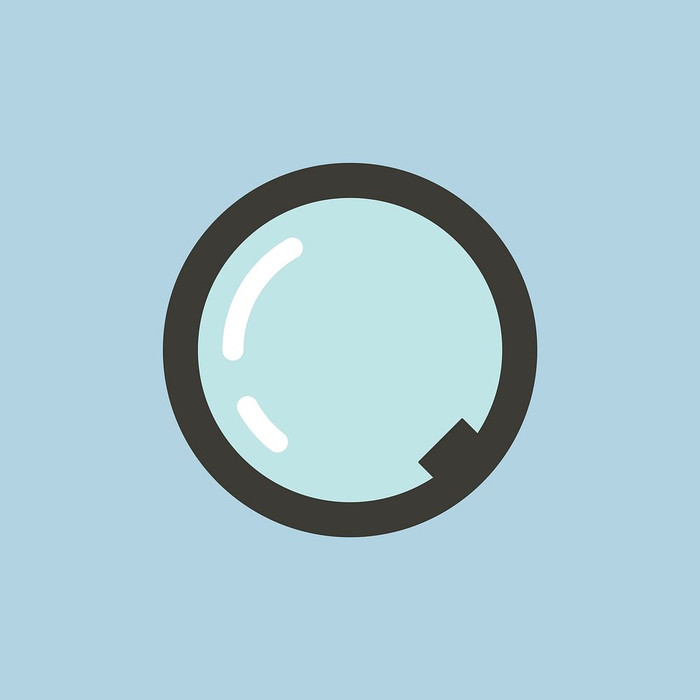 Vector of magnifying glass icon