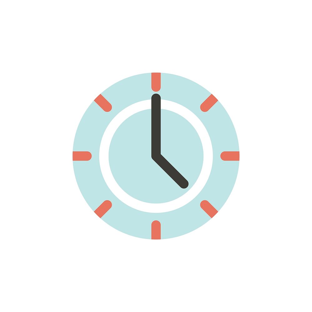 Vector of clock time icon