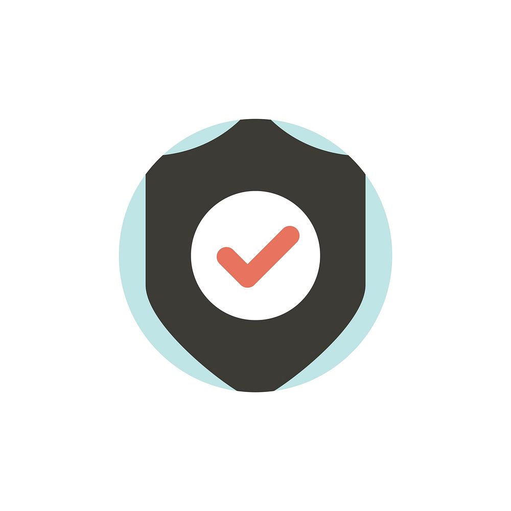 Vector of data protection shield icon