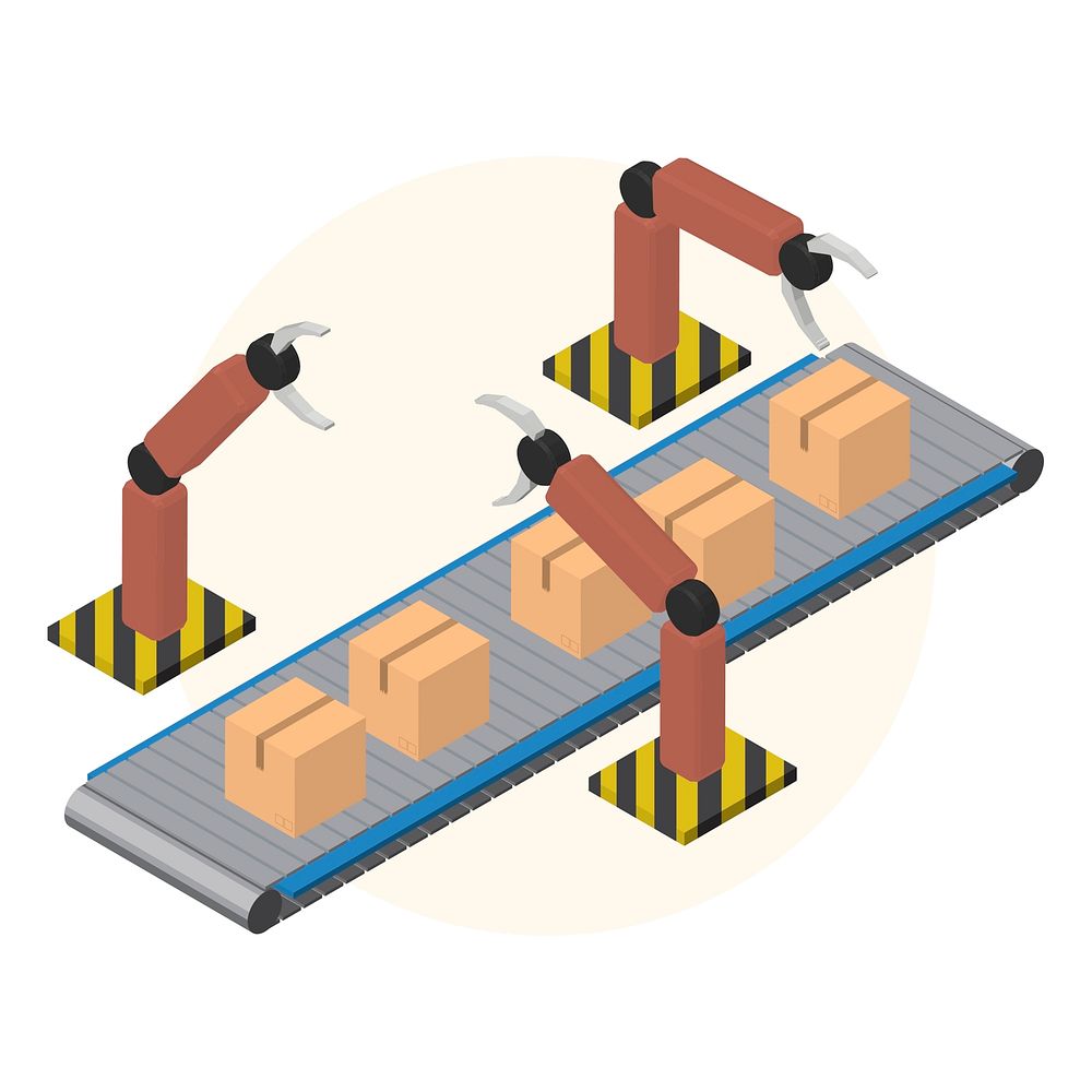 Logistics business industrial isolated icon on background