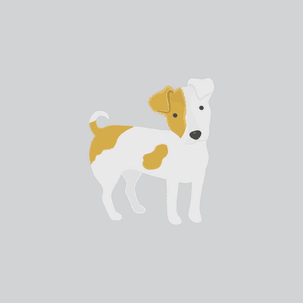 Cute illustration of a jack russel dog