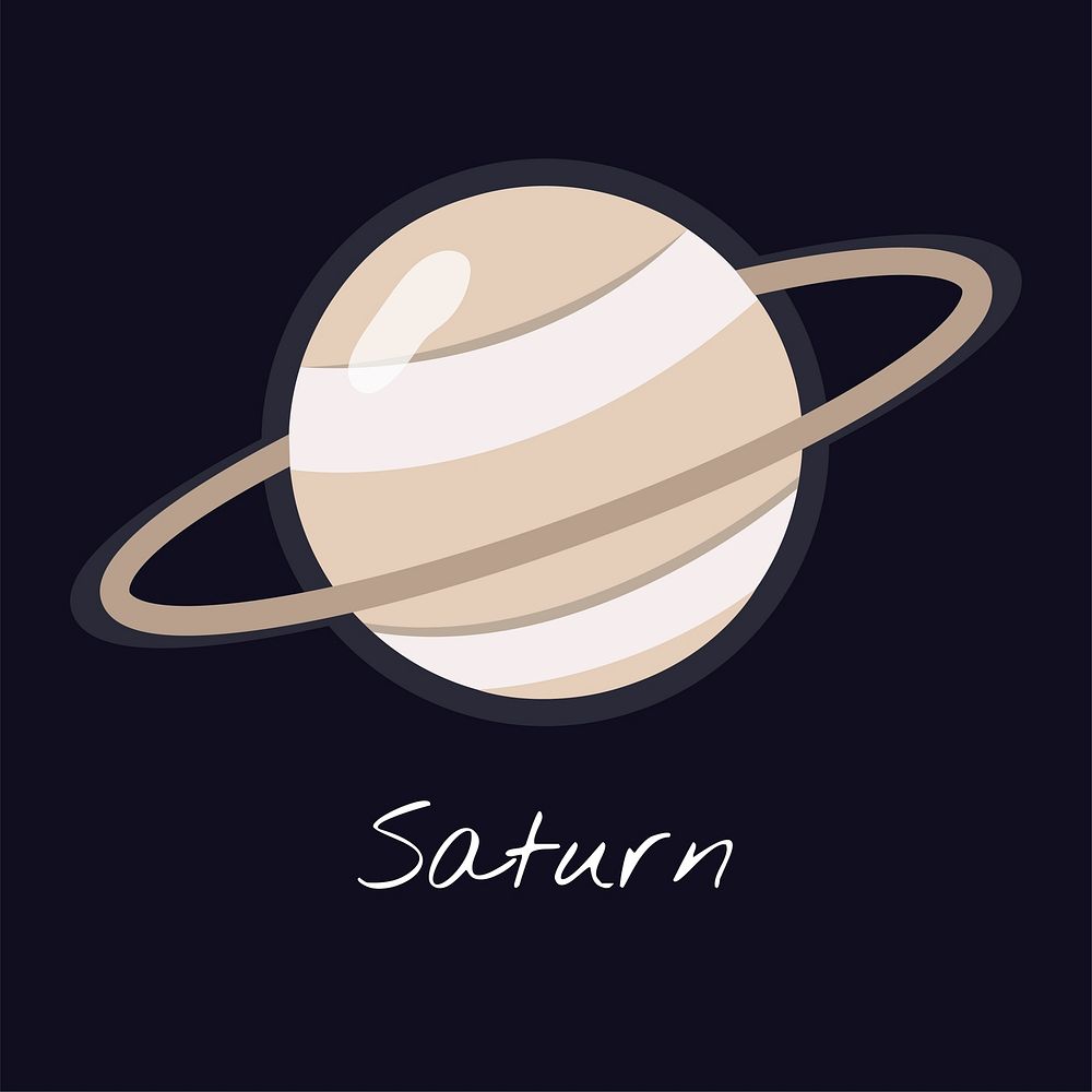 Planet Saturn vector