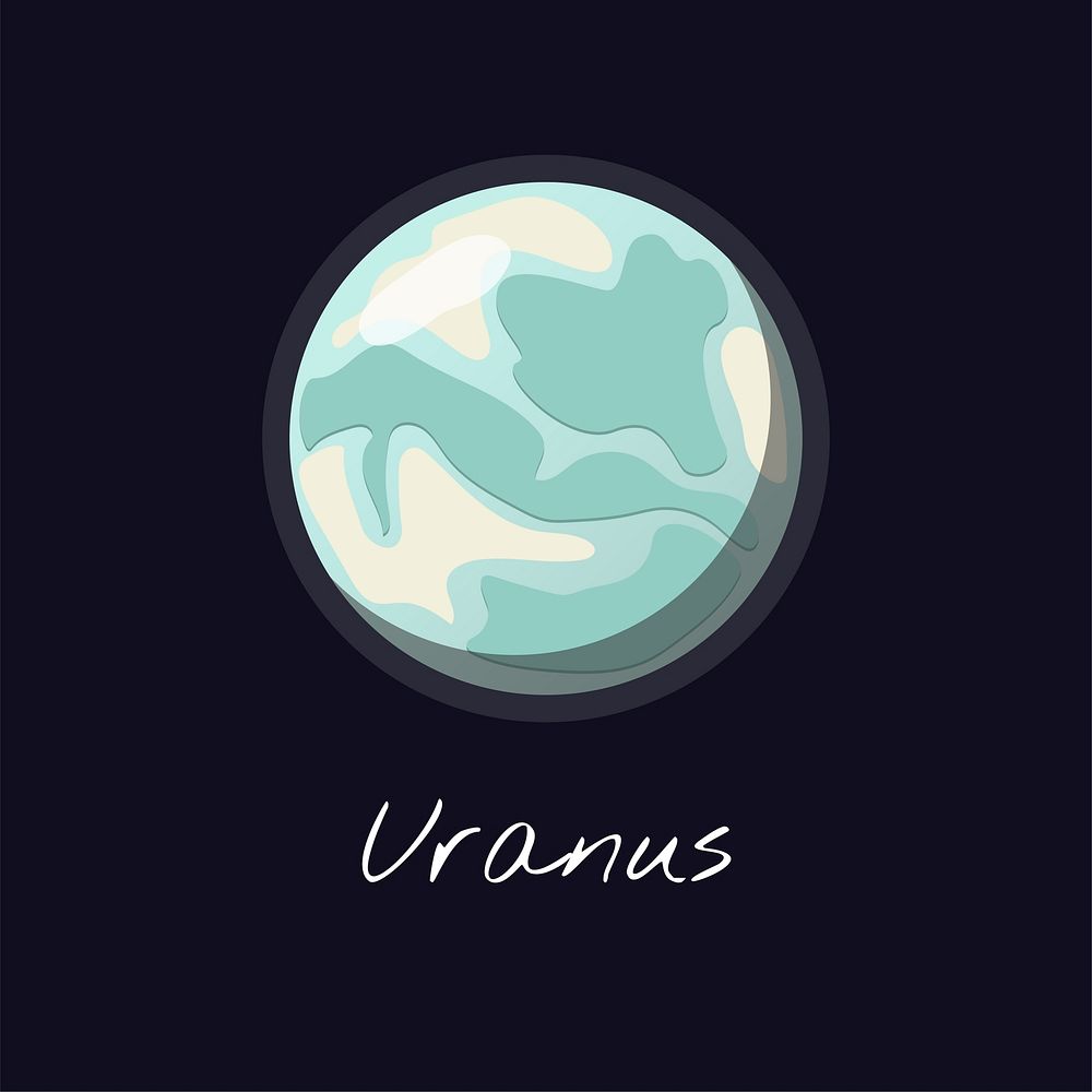 Planet Uranus vector