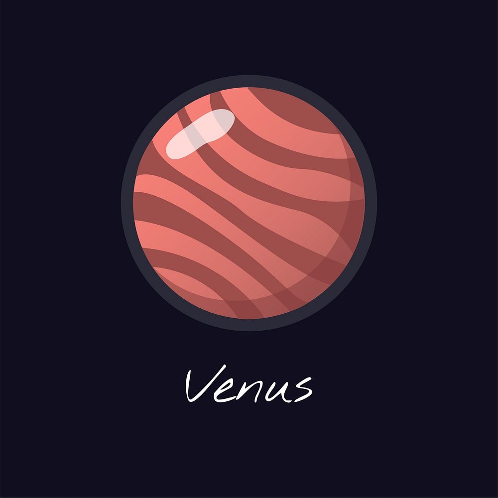 Planet Venus vector