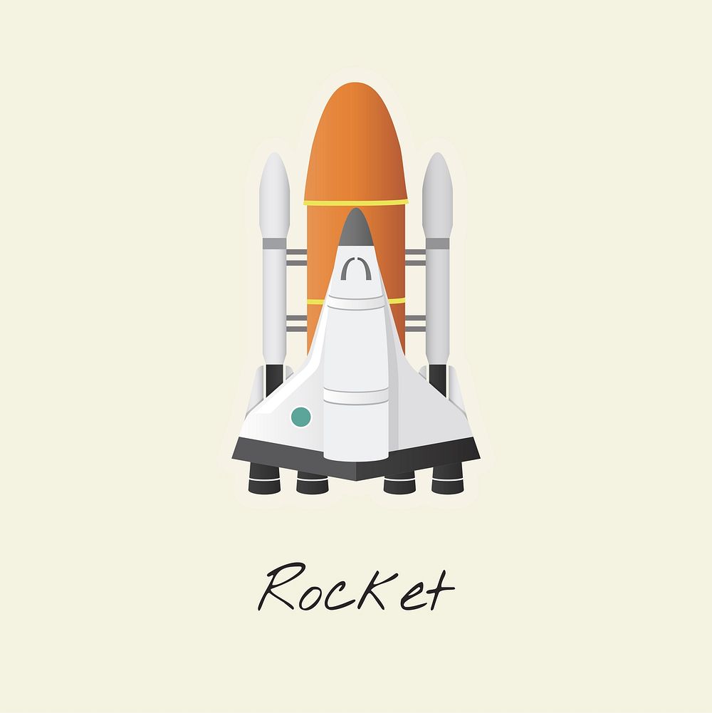 Illustration of a rocket ship