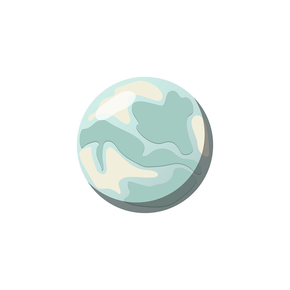Cute illustration of a planet