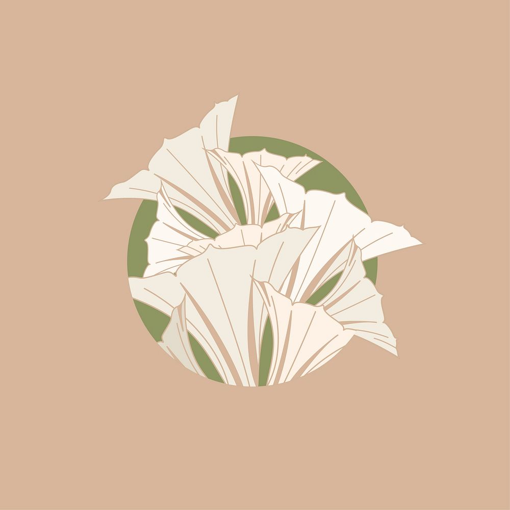 Vintage flowers illustration design