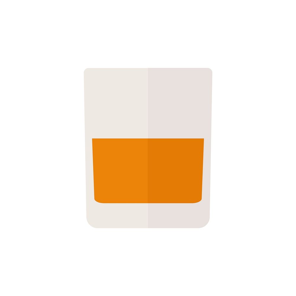 Simple illustration of a glass of drink