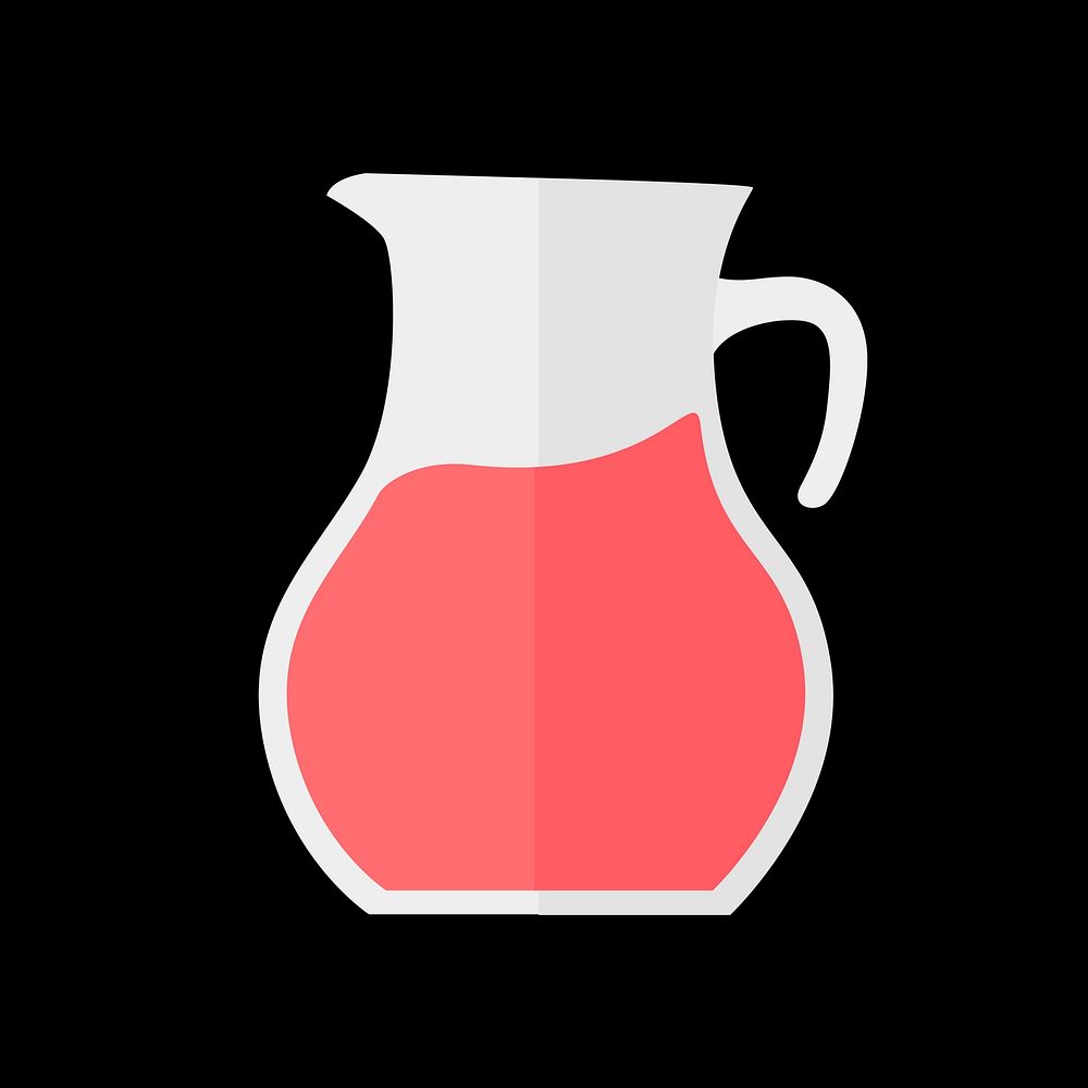 Simple illustration of a jug of juice