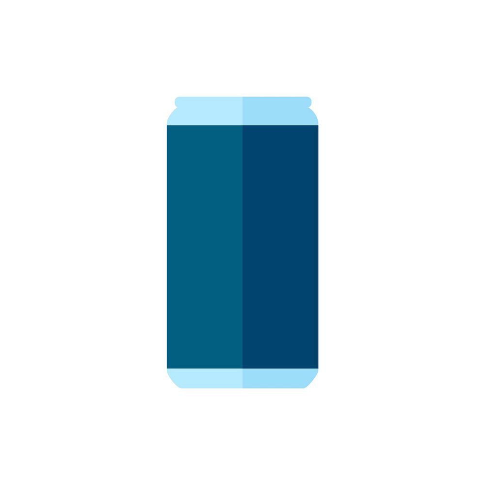 Simple illustration of a can of drink