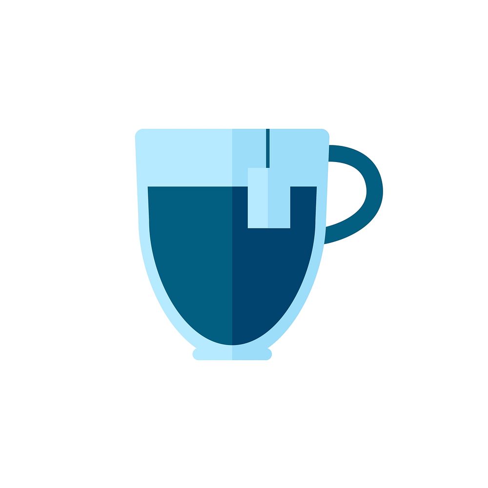 Simple illustration of a cup of tea