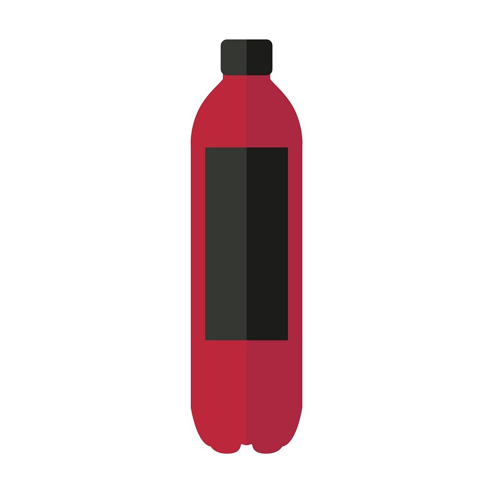 Simple illustration of a bottled drink