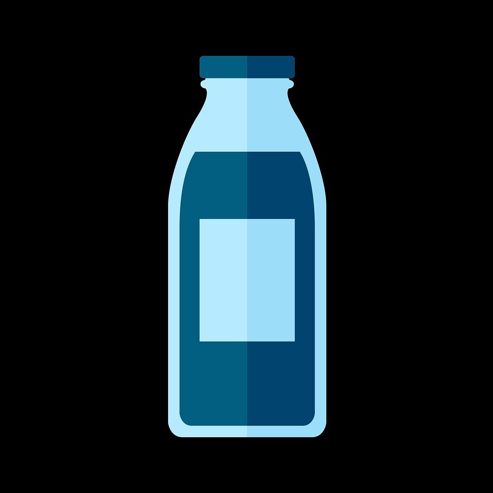 Simple illustration of a bottled drink