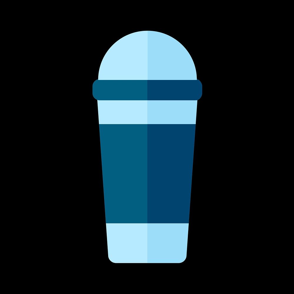 Simple illustration of a smoothie cup
