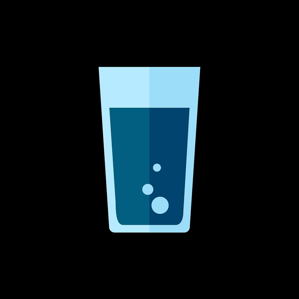 Simple illustration of a carbonized drink
