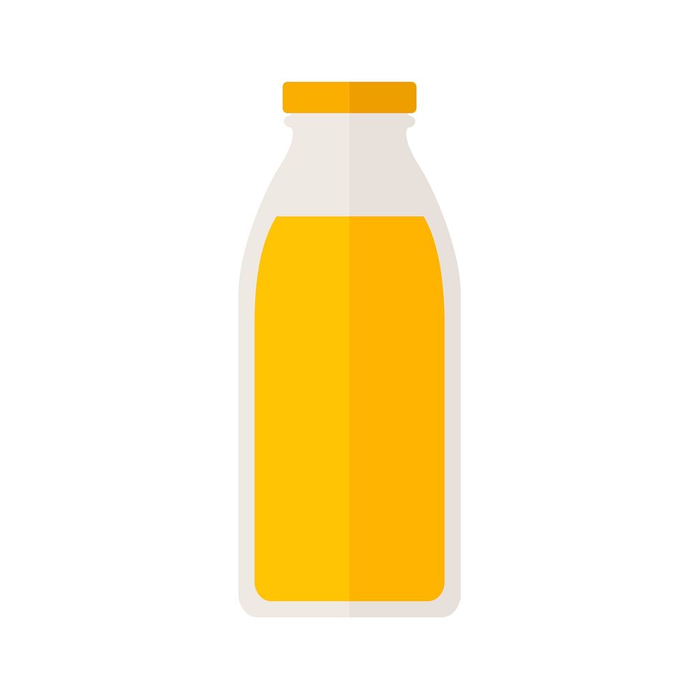 Illustration of a a juice bottle