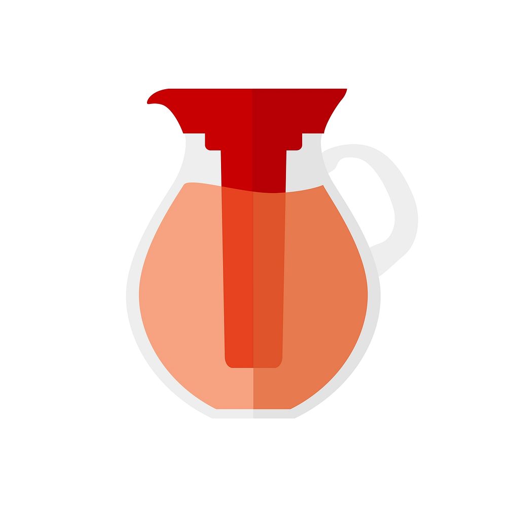 Simple illustration of a jug of juice